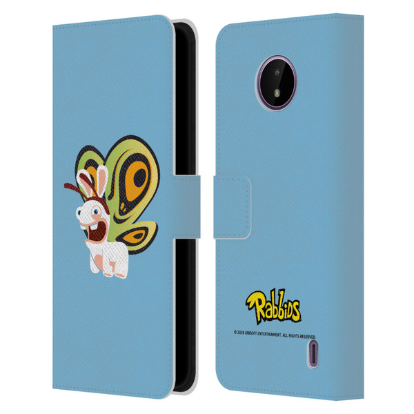 Rabbids Costumes Butterfly Leather Book Wallet Case Cover For Nokia C10 / C20