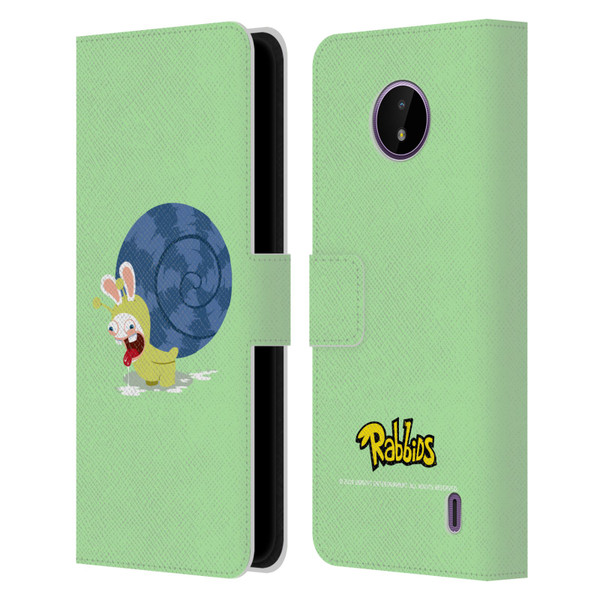 Rabbids Costumes Snail Leather Book Wallet Case Cover For Nokia C10 / C20