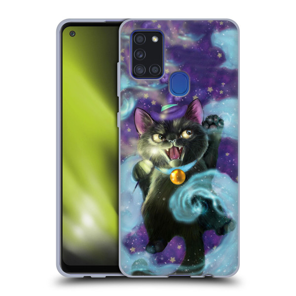 Ash Evans Black Cats Magic Witch Soft Gel Case for Samsung Galaxy A21s (2020)