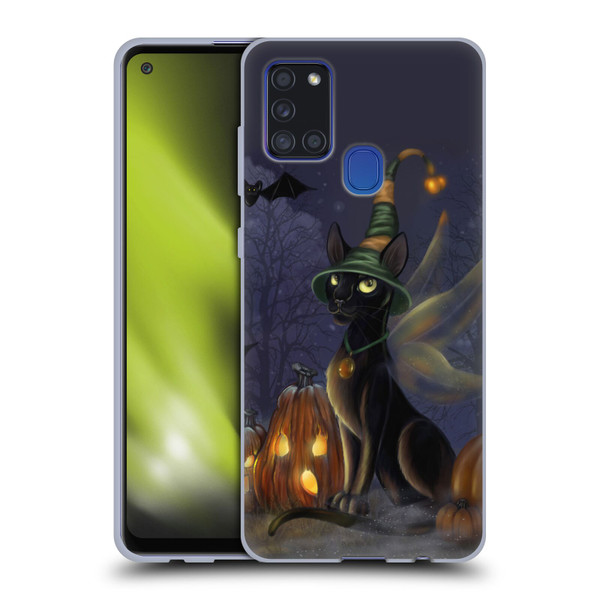 Ash Evans Black Cats The Witching Time Soft Gel Case for Samsung Galaxy A21s (2020)