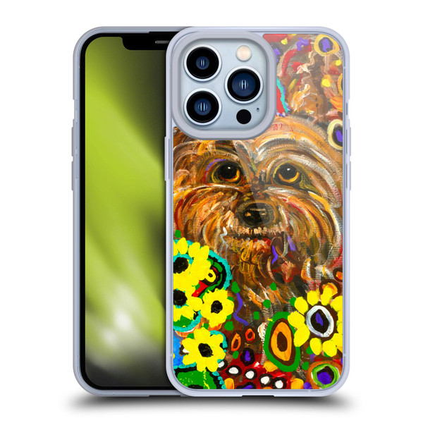 Mad Dog Art Gallery Dogs 2 Yorkie Soft Gel Case for Apple iPhone 13 Pro