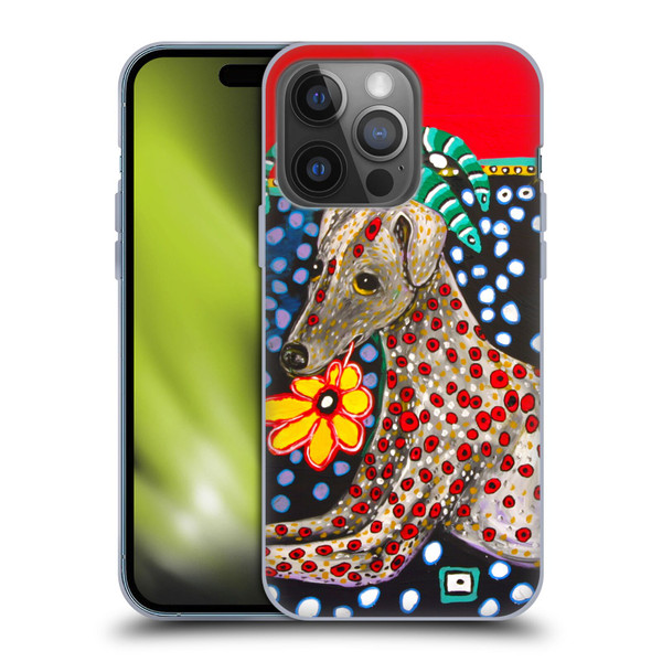 Mad Dog Art Gallery Dogs 2 Greyhound Soft Gel Case for Apple iPhone 14 Pro