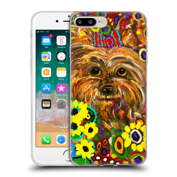 Mad Dog Art Gallery Dogs 2 Yorkie Soft Gel Case for Apple iPhone 7 Plus / iPhone 8 Plus