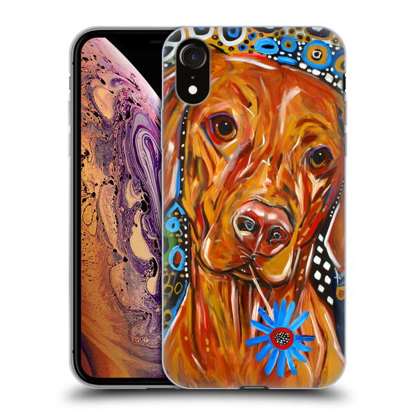 Mad Dog Art Gallery Dogs 2 Viszla Soft Gel Case for Apple iPhone XR