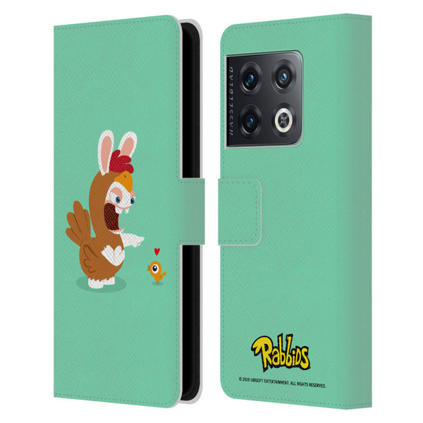 Rabbids Costumes Chicken Leather Book Wallet Case Cover For OnePlus 10 Pro