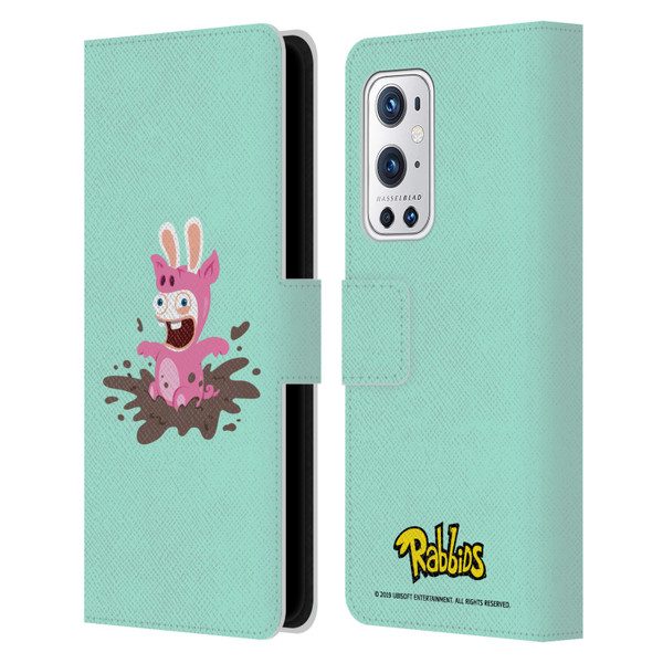 Rabbids Costumes Pig Leather Book Wallet Case Cover For OnePlus 9 Pro