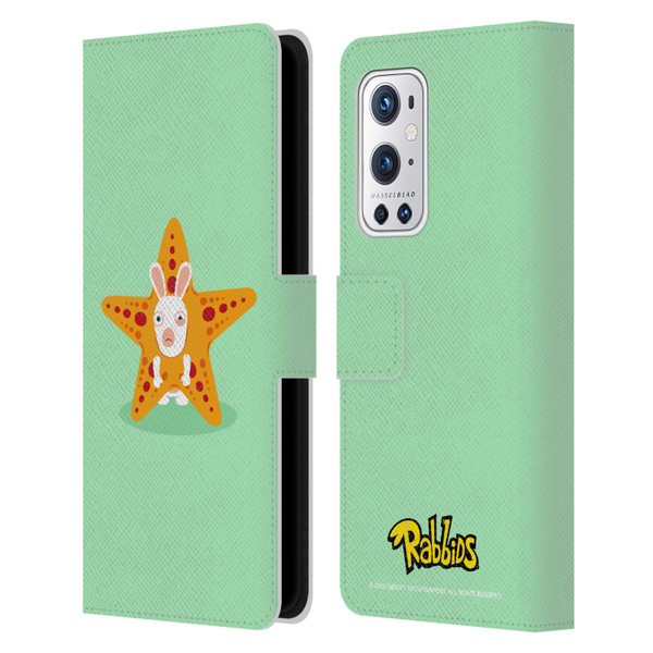 Rabbids Costumes Starfish Leather Book Wallet Case Cover For OnePlus 9 Pro