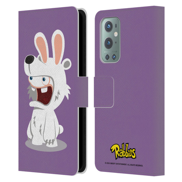 Rabbids Costumes Polar Bear Leather Book Wallet Case Cover For OnePlus 9