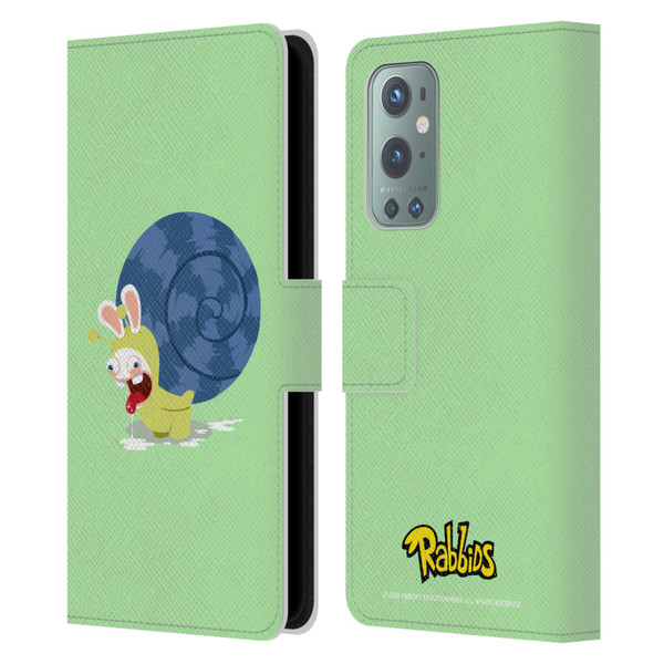 Rabbids Costumes Snail Leather Book Wallet Case Cover For OnePlus 9