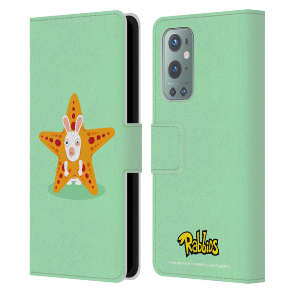 Rabbids Costumes Starfish Leather Book Wallet Case Cover For OnePlus 9