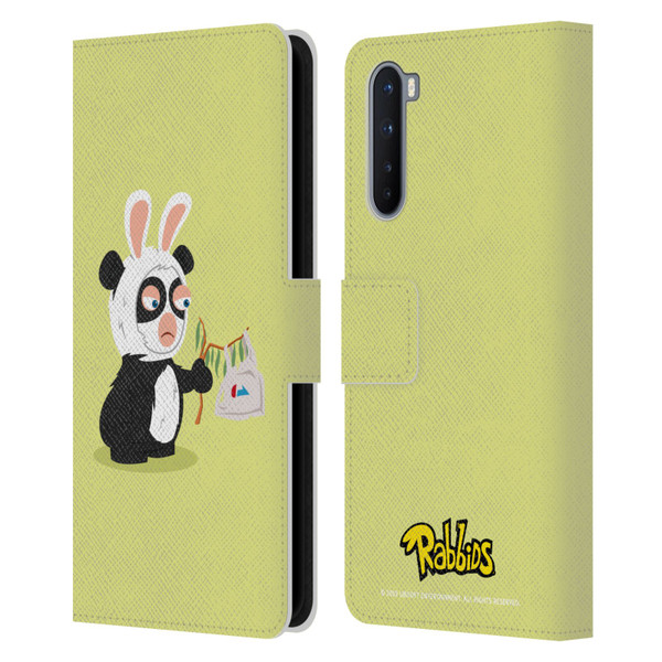 Rabbids Costumes Panda Leather Book Wallet Case Cover For OnePlus Nord 5G