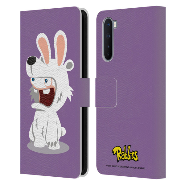 Rabbids Costumes Polar Bear Leather Book Wallet Case Cover For OnePlus Nord 5G