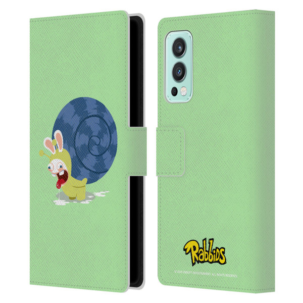 Rabbids Costumes Snail Leather Book Wallet Case Cover For OnePlus Nord 2 5G