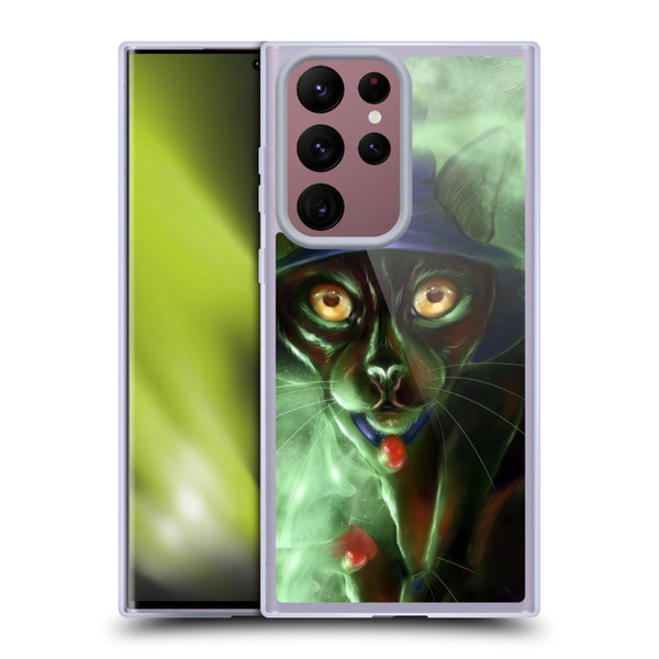 Ash Evans Black Cats Conjuring Magic Soft Gel Case for Samsung Galaxy S22 Ultra 5G