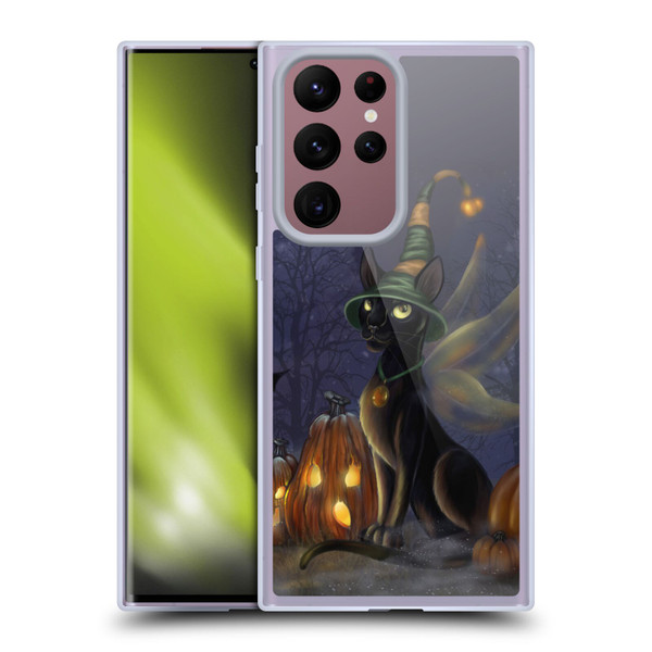 Ash Evans Black Cats The Witching Time Soft Gel Case for Samsung Galaxy S22 Ultra 5G
