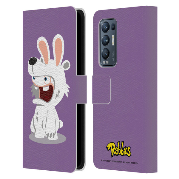 Rabbids Costumes Polar Bear Leather Book Wallet Case Cover For OPPO Find X3 Neo / Reno5 Pro+ 5G