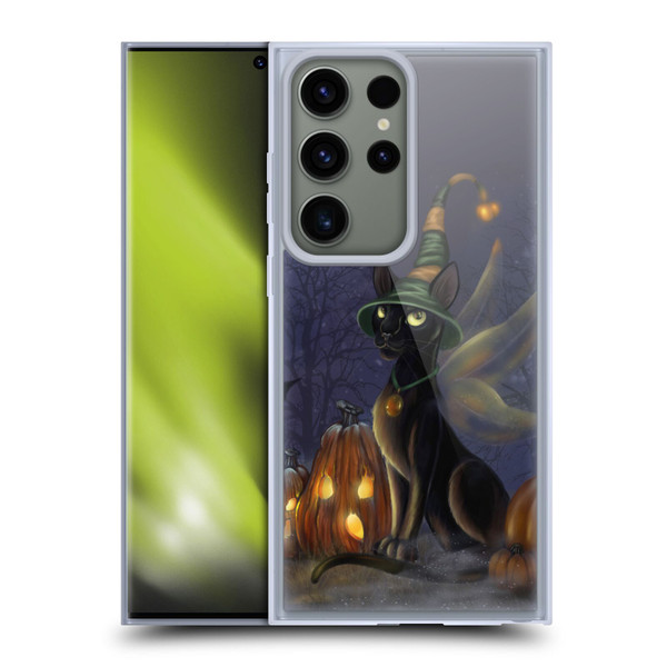 Ash Evans Black Cats The Witching Time Soft Gel Case for Samsung Galaxy S23 Ultra 5G