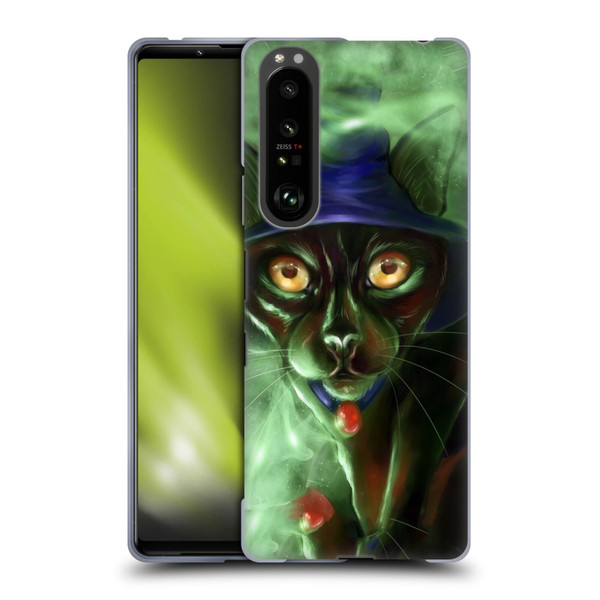 Ash Evans Black Cats Conjuring Magic Soft Gel Case for Sony Xperia 1 III