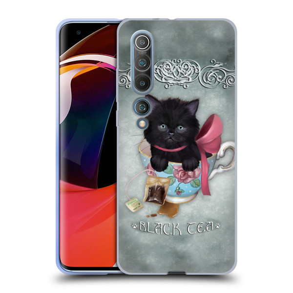 Ash Evans Black Cats Tea Soft Gel Case for Xiaomi Mi 10 5G / Mi 10 Pro 5G