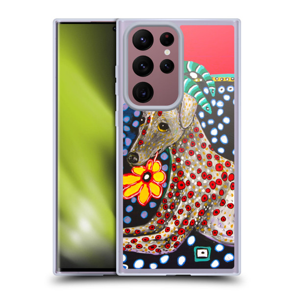 Mad Dog Art Gallery Dogs 2 Greyhound Soft Gel Case for Samsung Galaxy S22 Ultra 5G