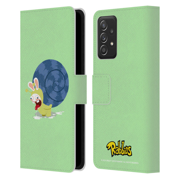 Rabbids Costumes Snail Leather Book Wallet Case Cover For Samsung Galaxy A53 5G (2022)