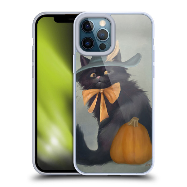 Ash Evans Black Cats 2 Halloween Pumpkin Soft Gel Case for Apple iPhone 12 Pro Max