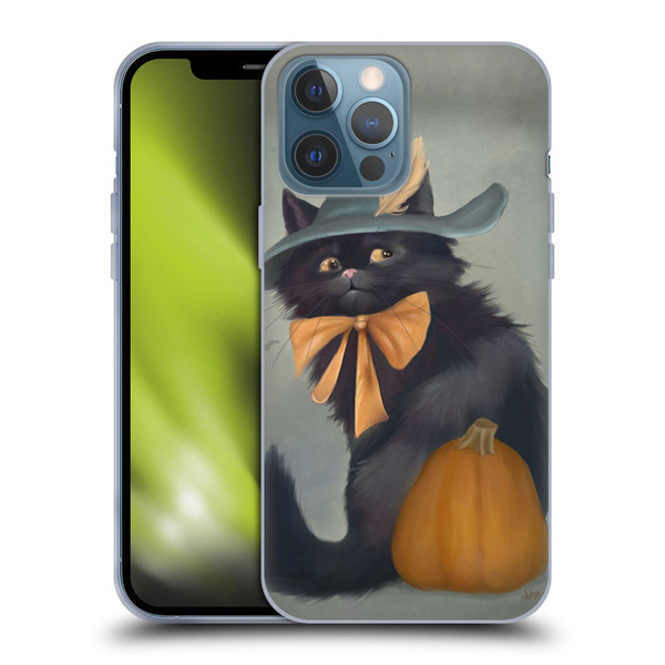 Ash Evans Black Cats 2 Halloween Pumpkin Soft Gel Case for Apple iPhone 13 Pro Max