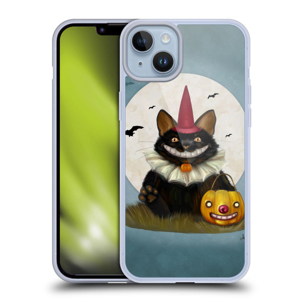 Ash Evans Black Cats 2 Halloween Cat Soft Gel Case for Apple iPhone 14 Plus