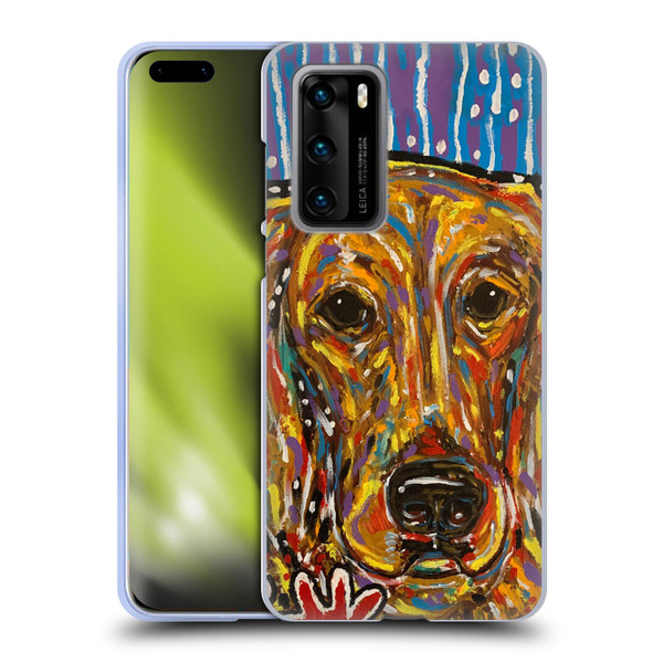Mad Dog Art Gallery Dog 5 Golden Retriever Soft Gel Case for Huawei P40 5G