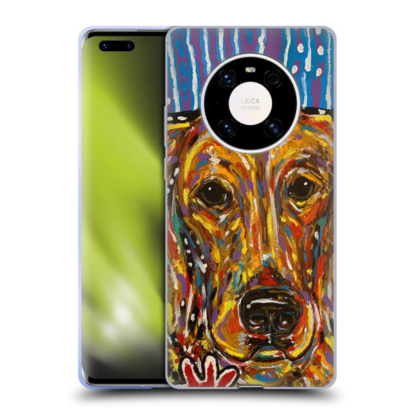 Mad Dog Art Gallery Dog 5 Golden Retriever Soft Gel Case for Huawei Mate 40 Pro 5G