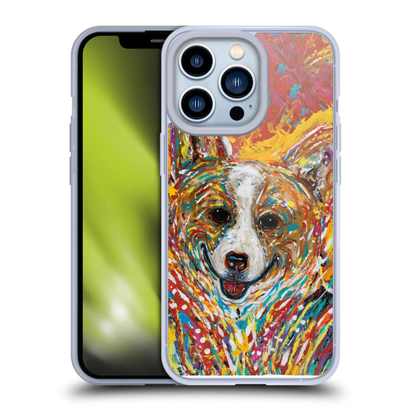Mad Dog Art Gallery Dog 5 Corgi Soft Gel Case for Apple iPhone 13 Pro