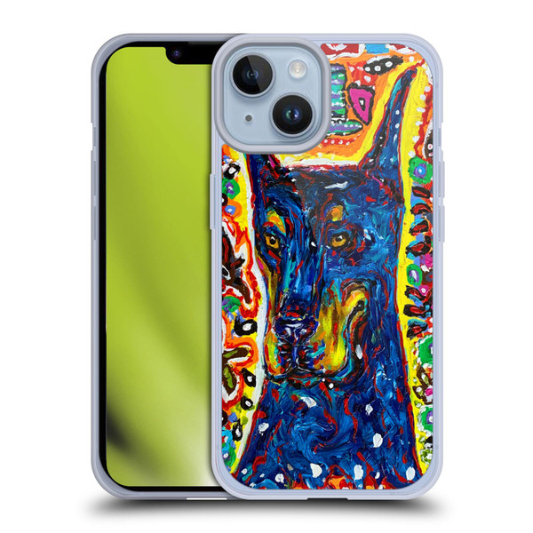 Mad Dog Art Gallery Dog 5 Doberman Soft Gel Case for Apple iPhone 14