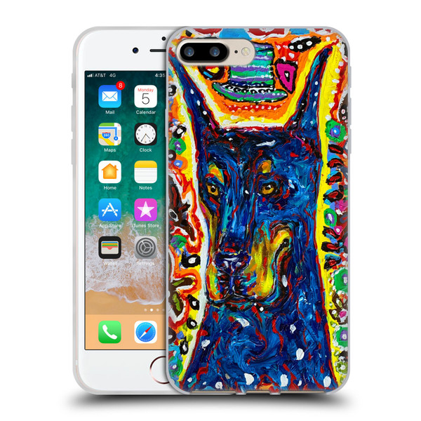 Mad Dog Art Gallery Dog 5 Doberman Soft Gel Case for Apple iPhone 7 Plus / iPhone 8 Plus