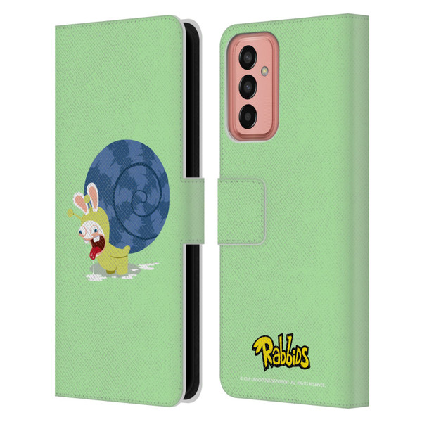 Rabbids Costumes Snail Leather Book Wallet Case Cover For Samsung Galaxy M13 (2022)