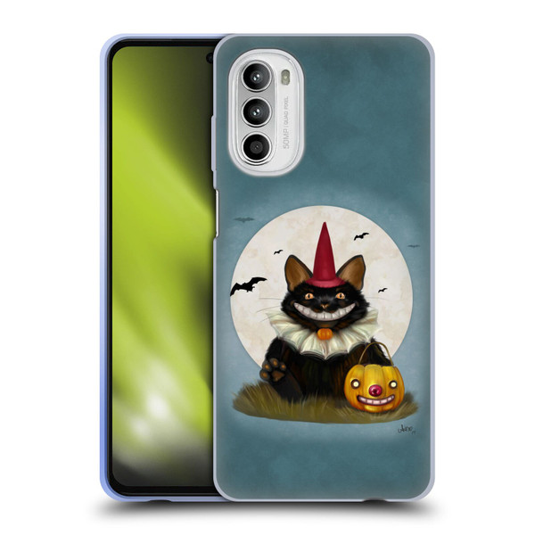Ash Evans Black Cats 2 Halloween Cat Soft Gel Case for Motorola Moto G52