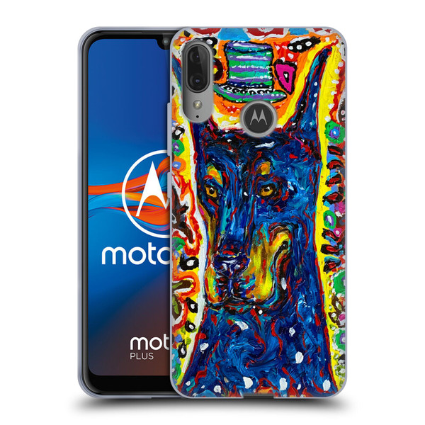 Mad Dog Art Gallery Dog 5 Doberman Soft Gel Case for Motorola Moto E6 Plus