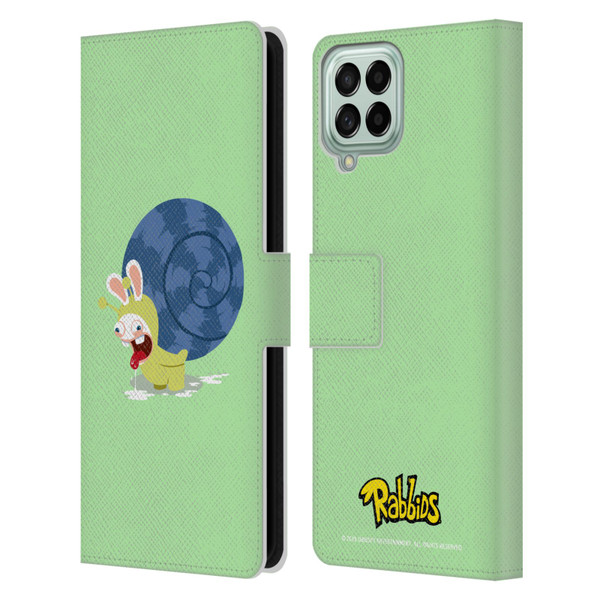 Rabbids Costumes Snail Leather Book Wallet Case Cover For Samsung Galaxy M53 (2022)