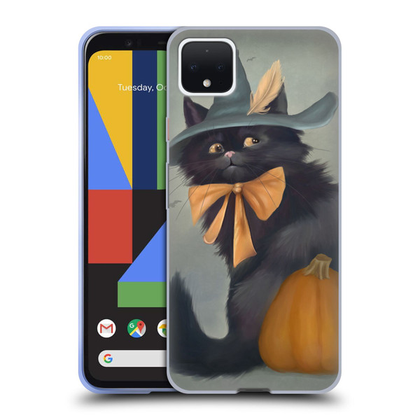 Ash Evans Black Cats 2 Halloween Pumpkin Soft Gel Case for Google Pixel 4 XL