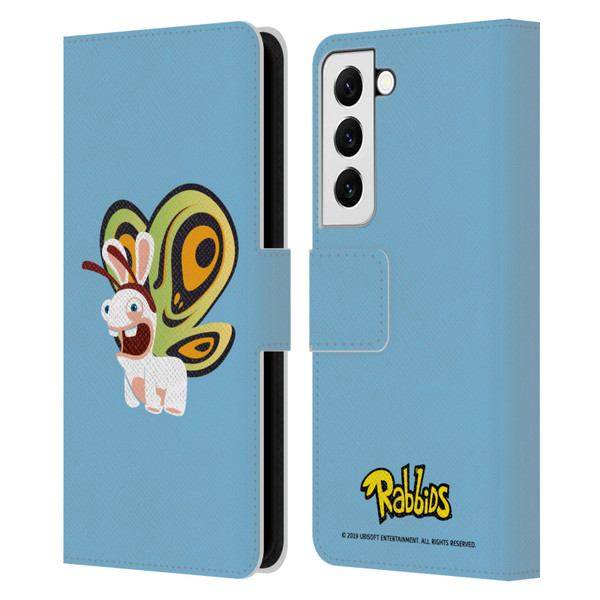 Rabbids Costumes Butterfly Leather Book Wallet Case Cover For Samsung Galaxy S22 5G