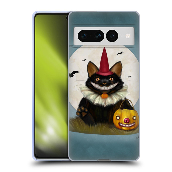 Ash Evans Black Cats 2 Halloween Cat Soft Gel Case for Google Pixel 7 Pro