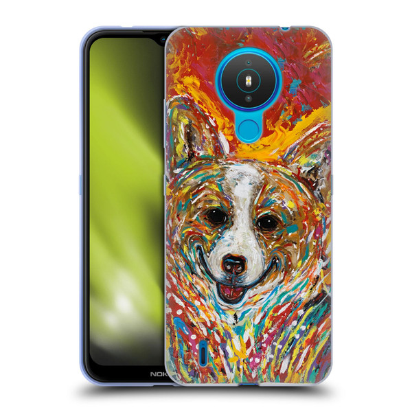 Mad Dog Art Gallery Dog 5 Corgi Soft Gel Case for Nokia 1.4