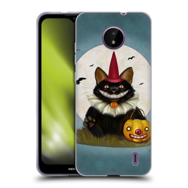 Ash Evans Black Cats 2 Halloween Cat Soft Gel Case for Nokia C10 / C20