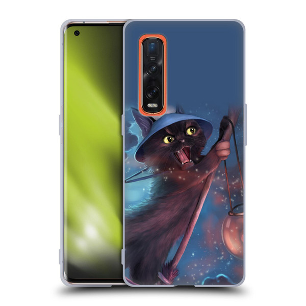 Ash Evans Black Cats 2 Magical Witch Soft Gel Case for OPPO Find X2 Pro 5G