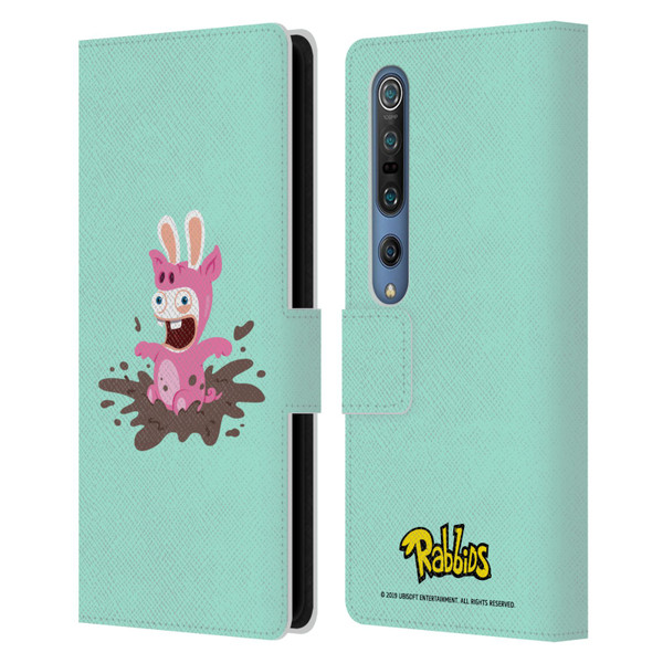 Rabbids Costumes Pig Leather Book Wallet Case Cover For Xiaomi Mi 10 5G / Mi 10 Pro 5G
