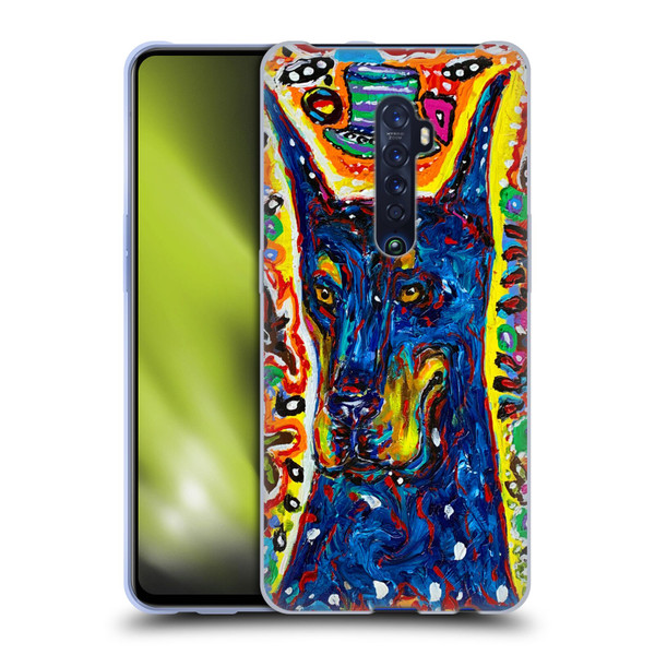 Mad Dog Art Gallery Dog 5 Doberman Soft Gel Case for OPPO Reno 2