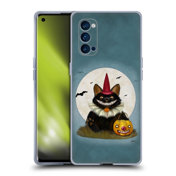 Ash Evans Black Cats 2 Halloween Cat Soft Gel Case for OPPO Reno 4 Pro 5G