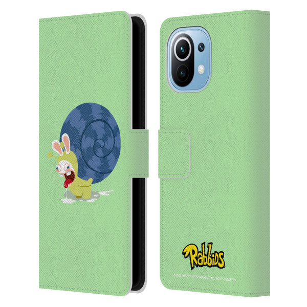 Rabbids Costumes Snail Leather Book Wallet Case Cover For Xiaomi Mi 11