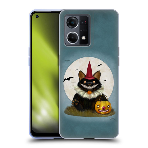 Ash Evans Black Cats 2 Halloween Cat Soft Gel Case for OPPO Reno8 4G