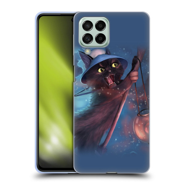 Ash Evans Black Cats 2 Magical Witch Soft Gel Case for Samsung Galaxy M53 (2022)