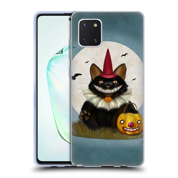 Ash Evans Black Cats 2 Halloween Cat Soft Gel Case for Samsung Galaxy Note10 Lite